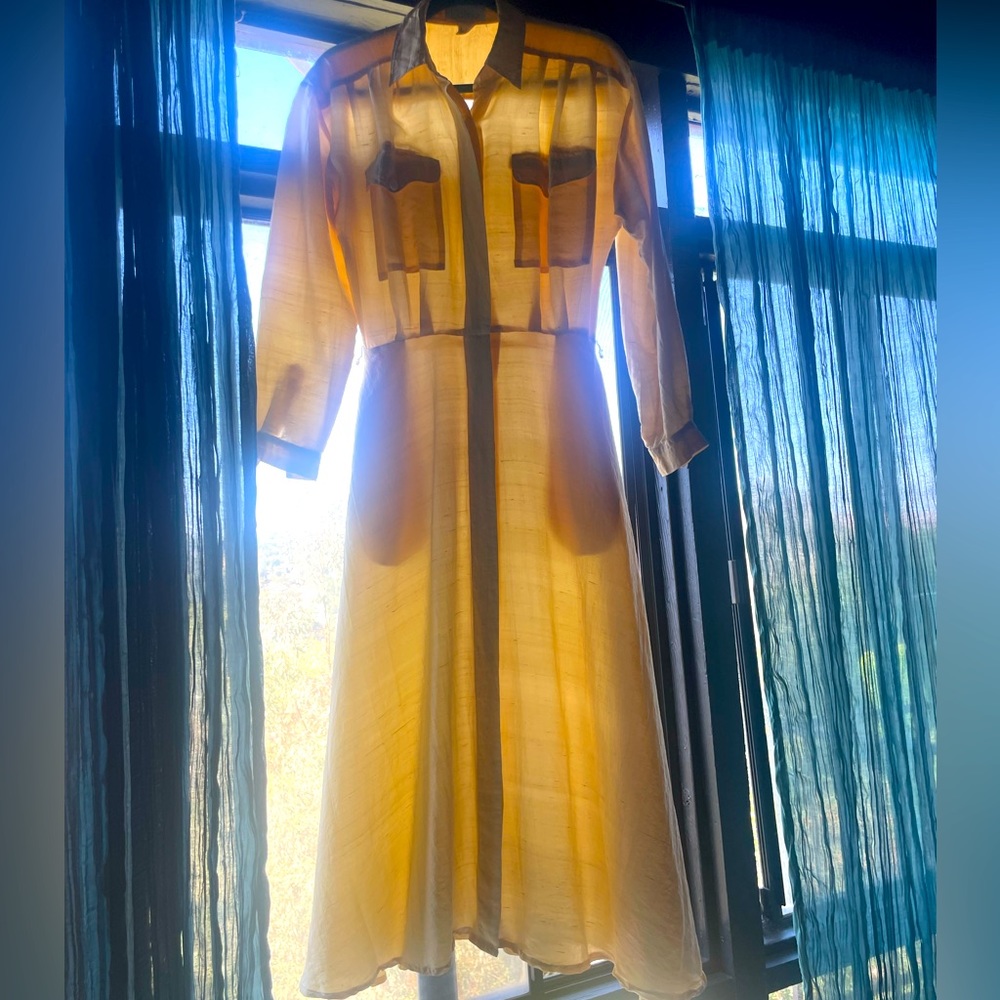 Vintage button up house dress or or duster